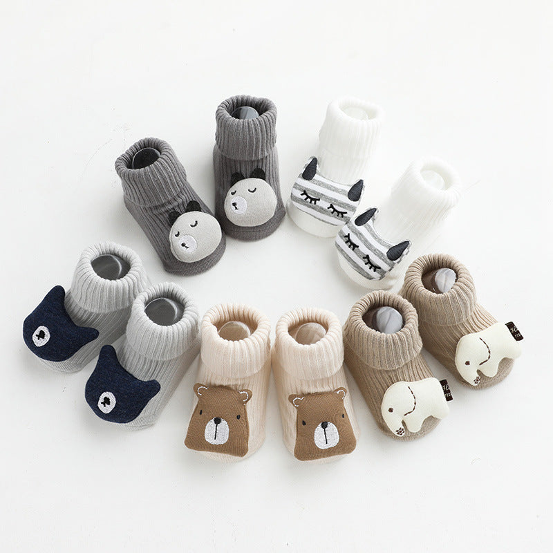 Baby & Kleinkind Anti-Rutsch Socken aus Baumwolle – rutschfeste Krabbelsocken