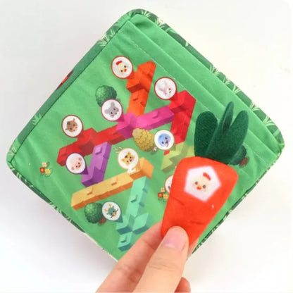 Montessori Karotten Steckspiel aus Filz ab 18 Monaten – Lernspiel für Farben, Zahlen & Motorik