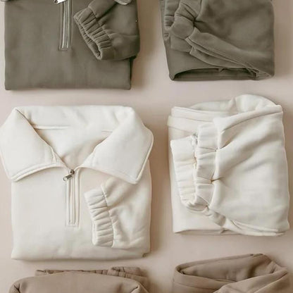 Baby & Kleinkind Zip 2-Teiler Tracksuit aus Baumwolle – bequemer Trainingsanzug Set