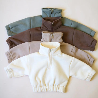 Baby & Kleinkind Zip 2-Teiler Tracksuit aus Baumwolle – bequemer Trainingsanzug Set