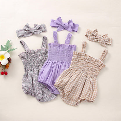 Süßer Baby Kurzarmbody mit Schleife – eleganter Mädchen Strampler