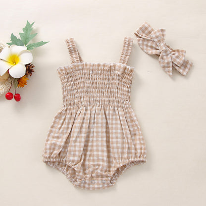 Süßer Baby Kurzarmbody mit Schleife – eleganter Mädchen Strampler