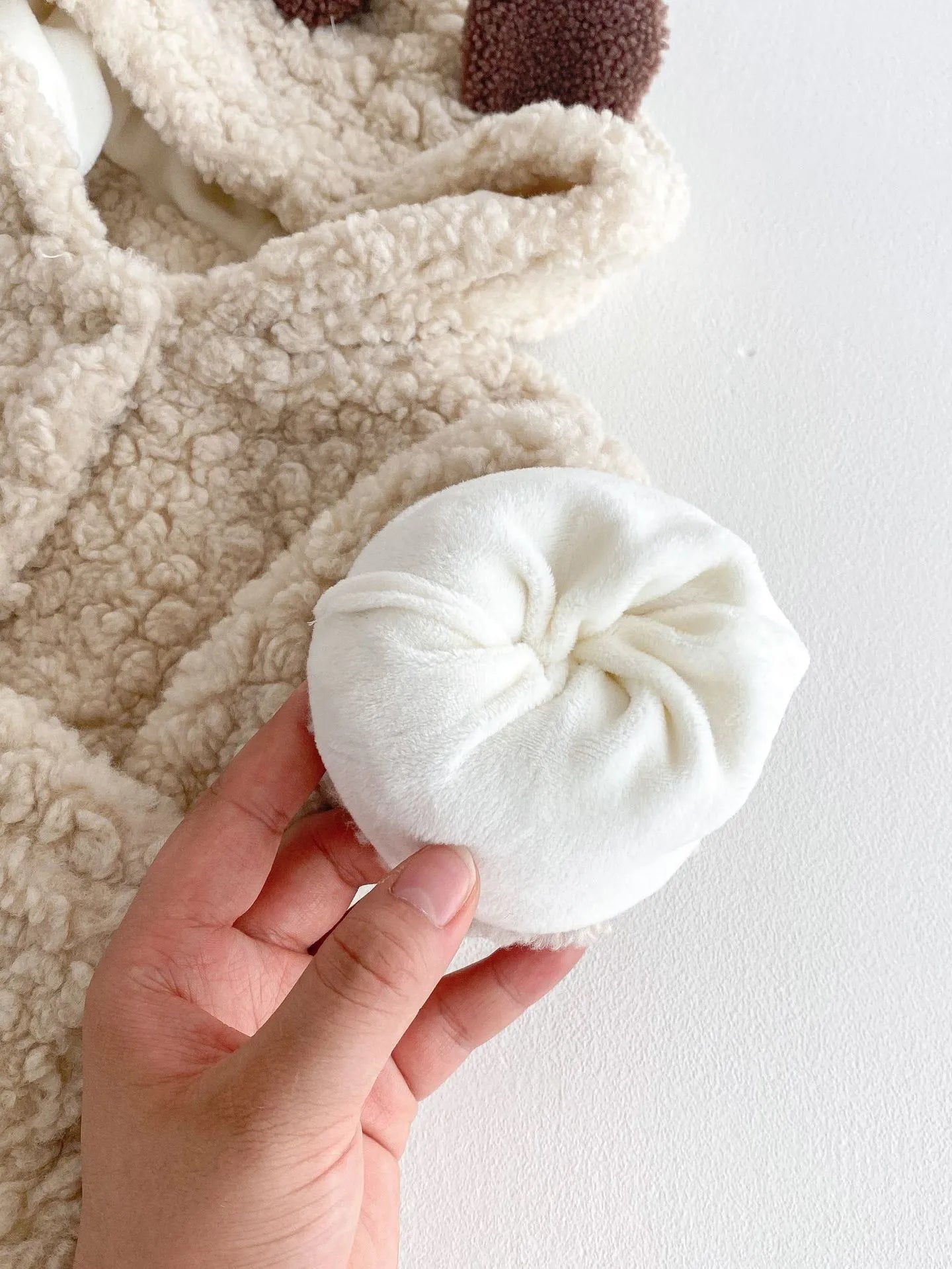 Baby & Kleinkind Kuschelige Jacke mit Bärenohren aus Baumwolle – Unisex Winterjacke