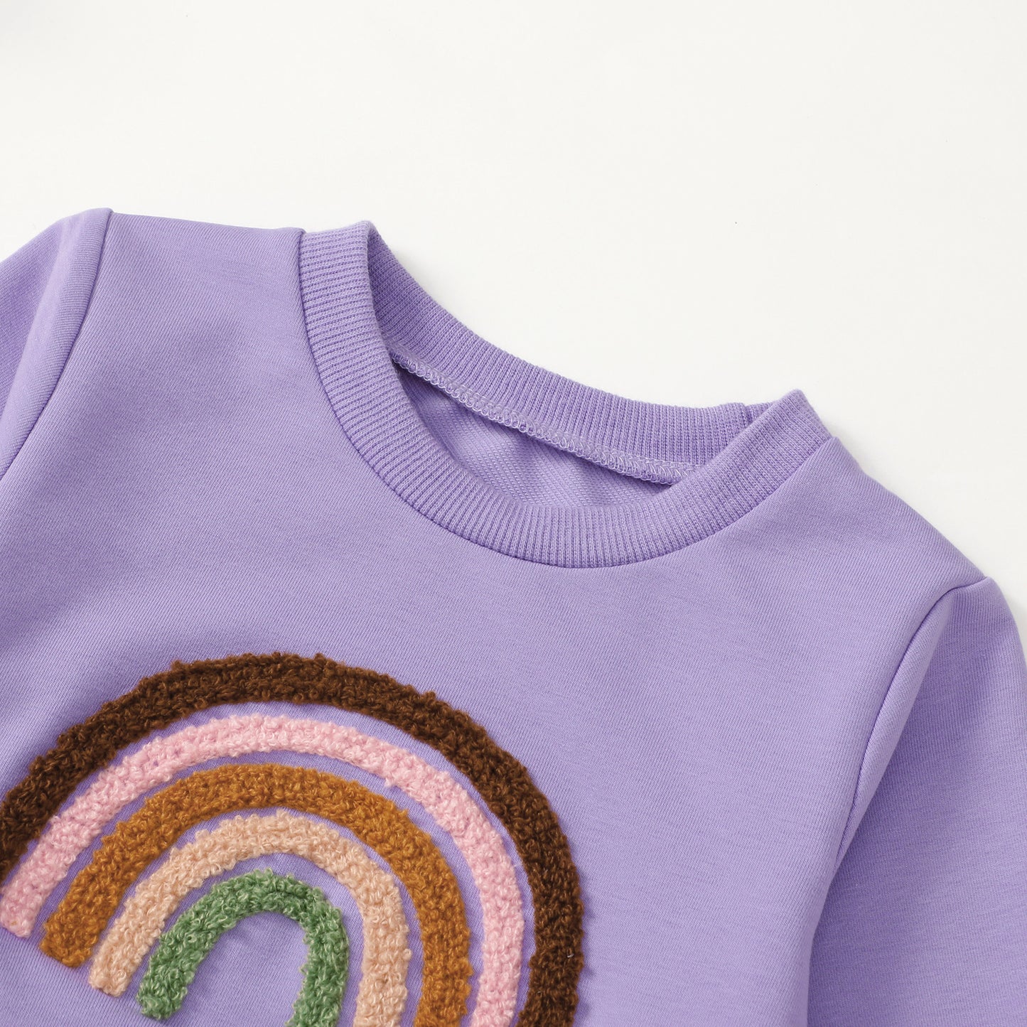 Baby & Kleinkind 2-Teiler Tracksuit „Regenbogen“ aus 100% Baumwolle – süßer Trainingsanzug