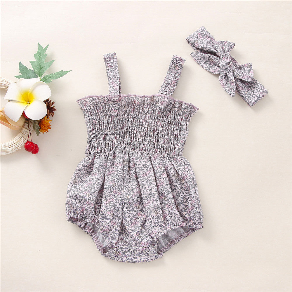 Süßer Baby Kurzarmbody mit Schleife – eleganter Mädchen Strampler