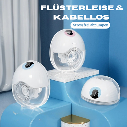 Elektrische Silikon Milchpumpe kabellos – USB aufladbare Brustpumpe mit 4 Modi & 36 Stufen