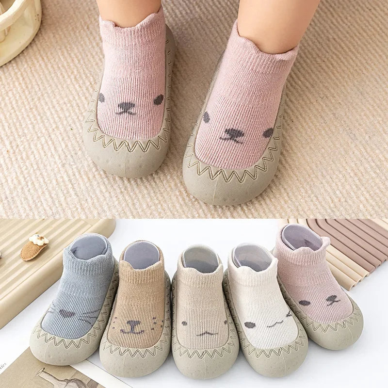 Baby & Kleinkind Lauflernschuhe aus Baumwolle mit weicher rutschfester Sohle – Unisex Kinderschuhe