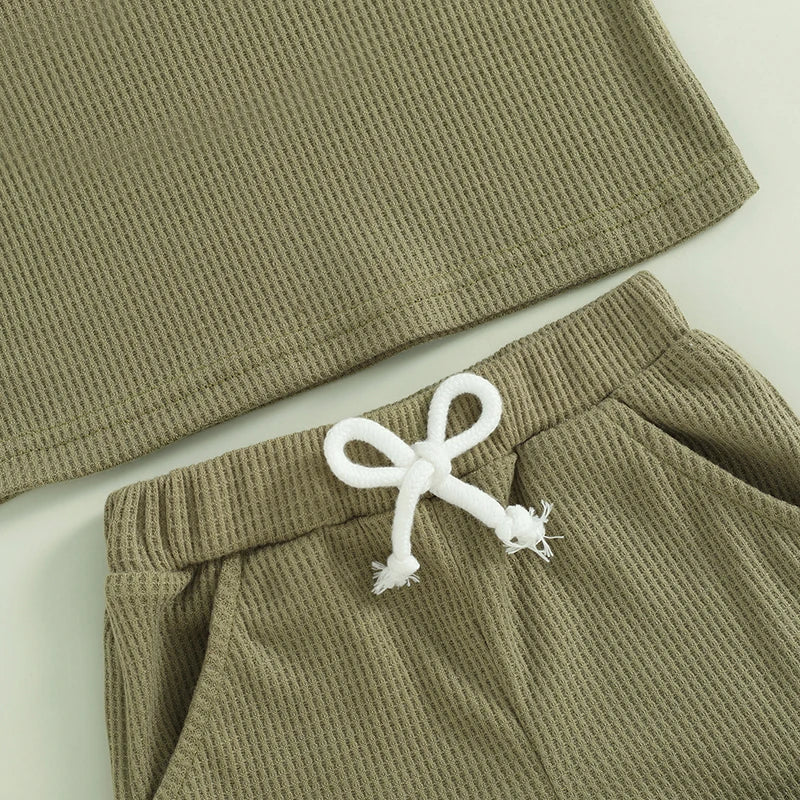 Baby & Kleinkind 2-Teiler „Mama’s Boy“ aus Baumwolle – Sommer Outfit Set
