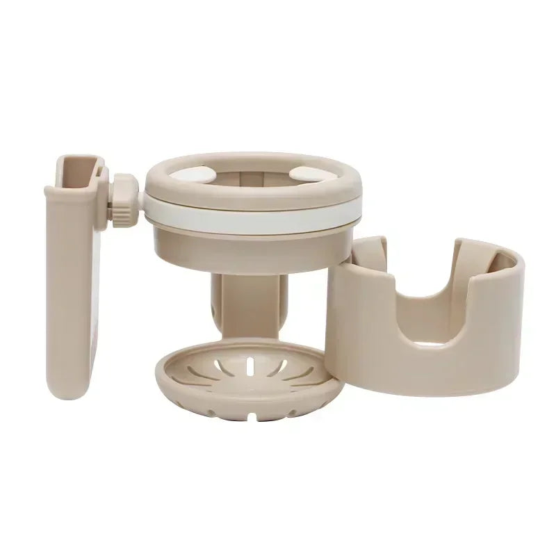 3-in-1 Kinderwagen Getränkehalter mit Handyhalter – Universal Becherhalter & Flaschenhalter
